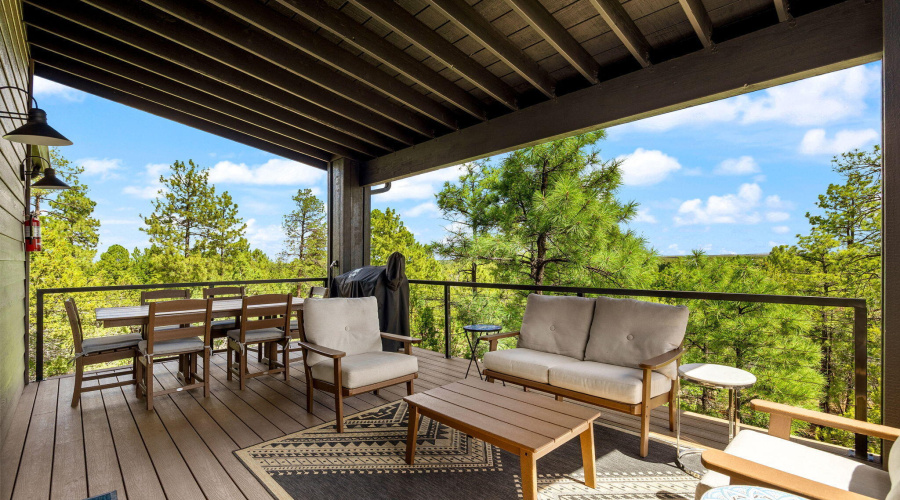 Treetop Views from Guest Deck