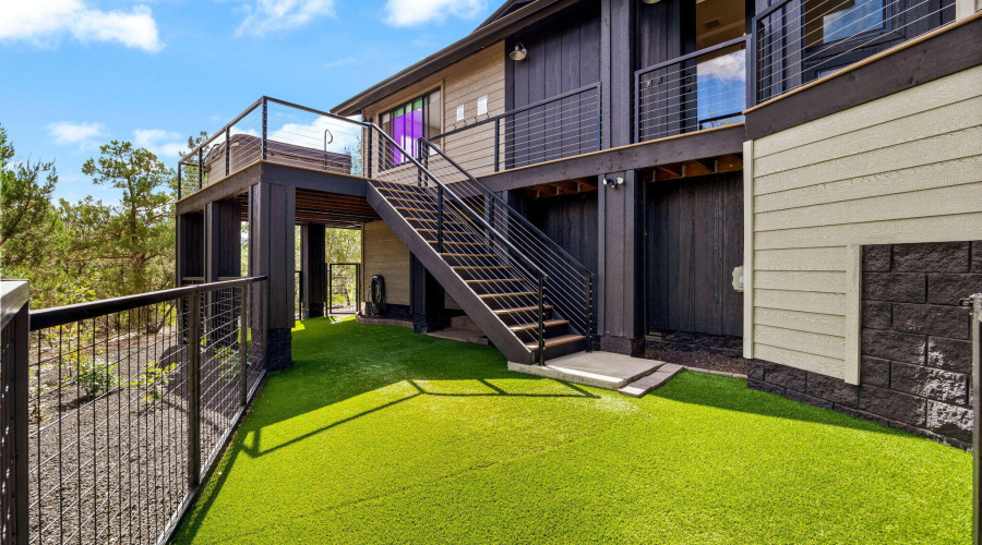 Dog Run with Artificial Grass