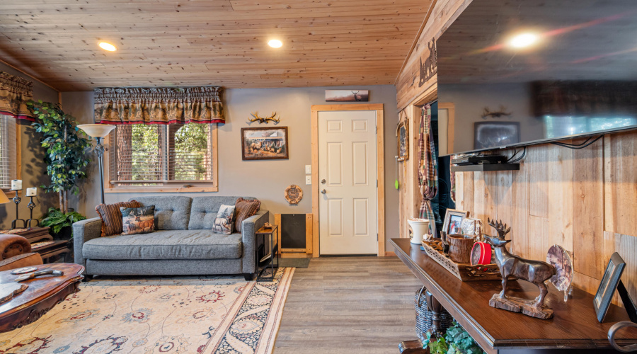 Living area off kitchen