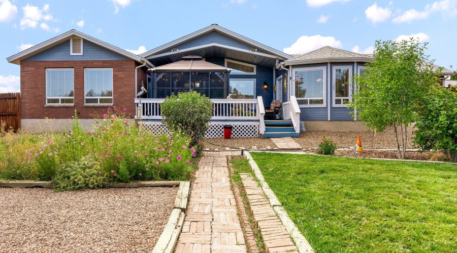 Back Yard view of home