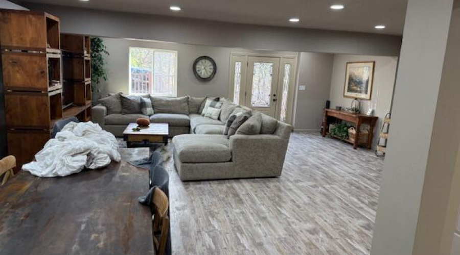 living from the dining room