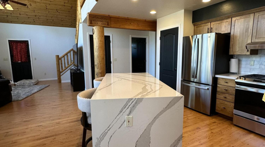 Kitchen island with seats