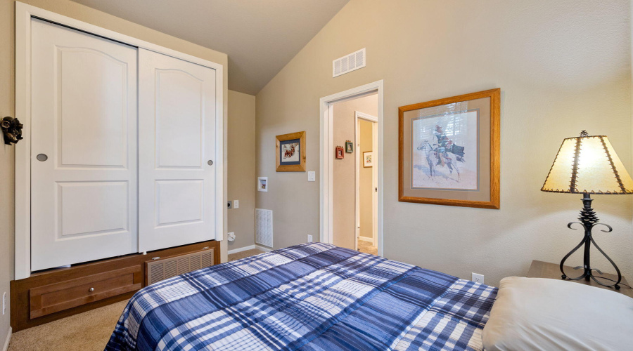 Closet with Built in Drawer Below