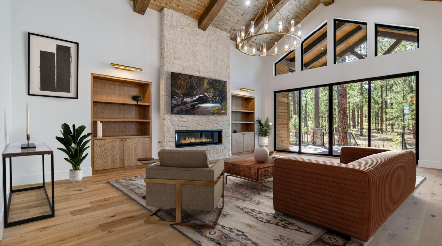 Digitally Staged Living Room