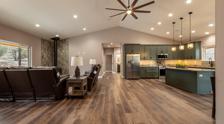 Looking into Living Room/Kitchen