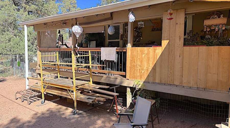 Back Yard View of Deck