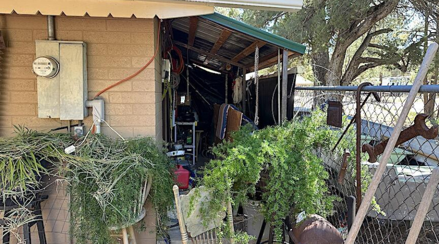 Rear Guest House Exterior:Storage