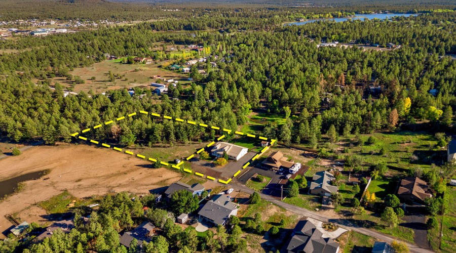 Separate parcels depicted