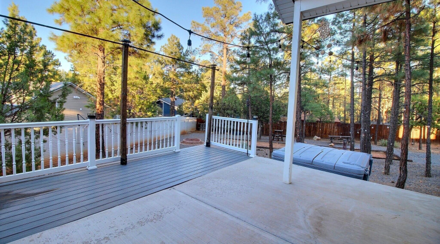 Covered back deck