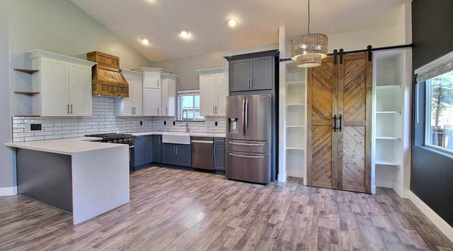 Kitchen and dining area