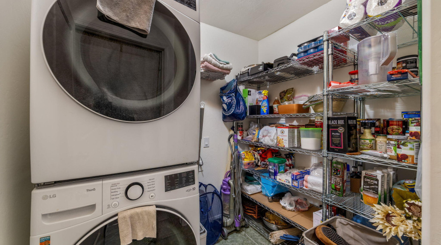 Laundry room with storage