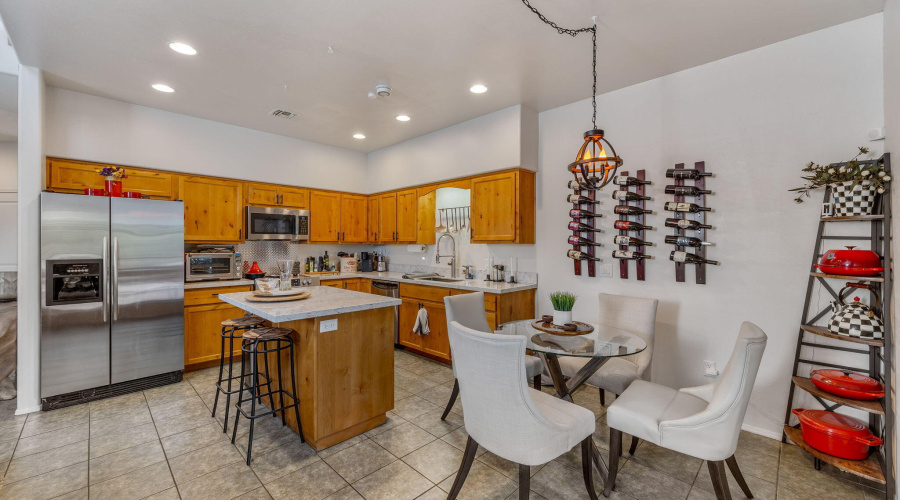 Dining facing kitchen