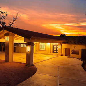 Porte Cochere 1-Dusk