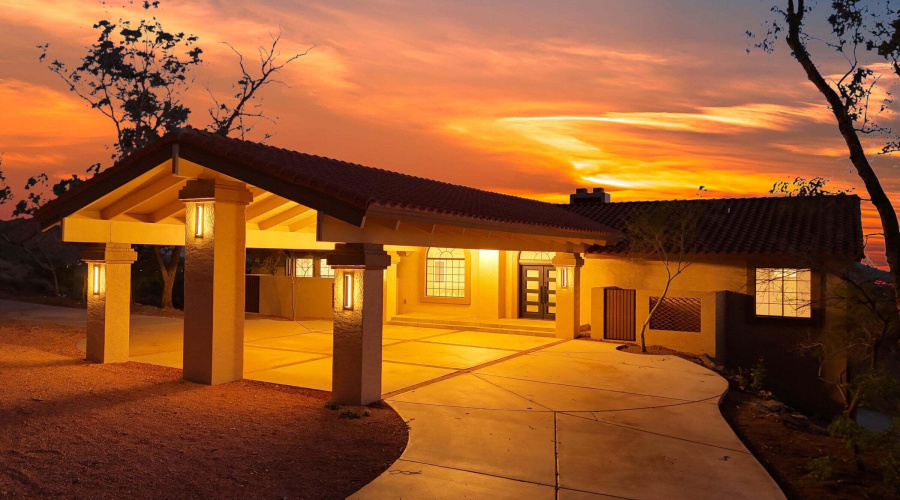 Porte Cochere 1-Dusk