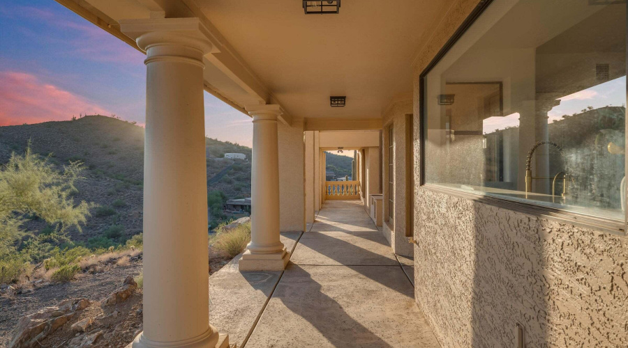 Covered Patio Outside Kitchen Window