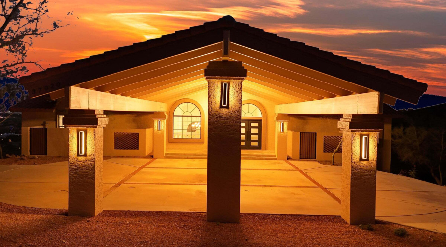 Porte Cochere 2-Dusk