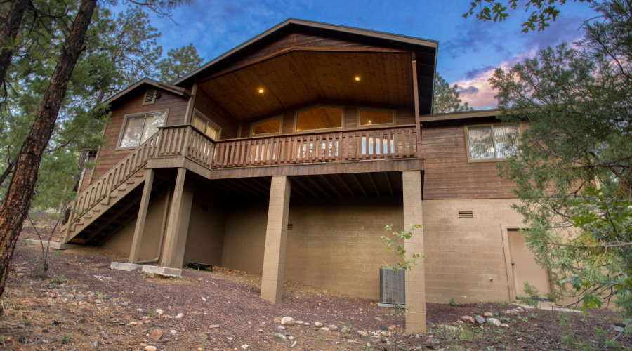 Private Covered Back Deck
