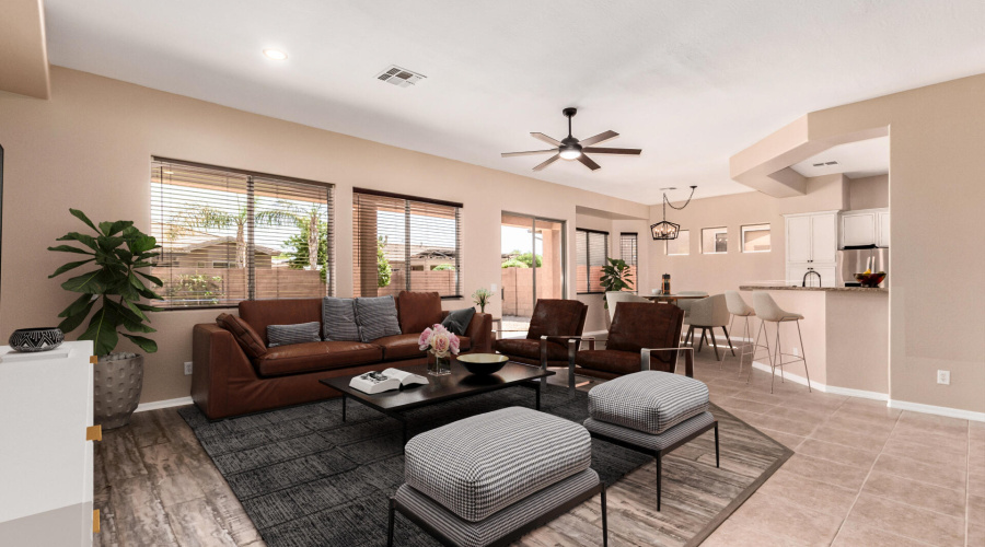 Great Room and Dining Area