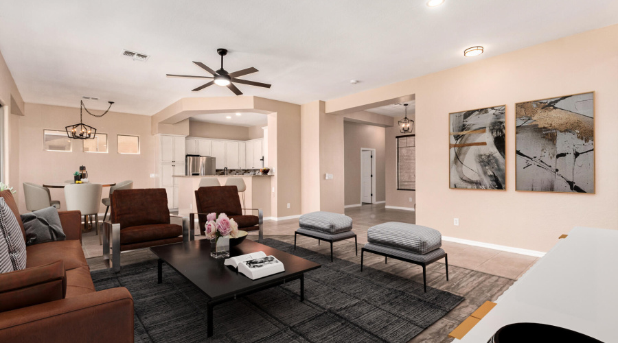 Great Room looking into the Kitchen and