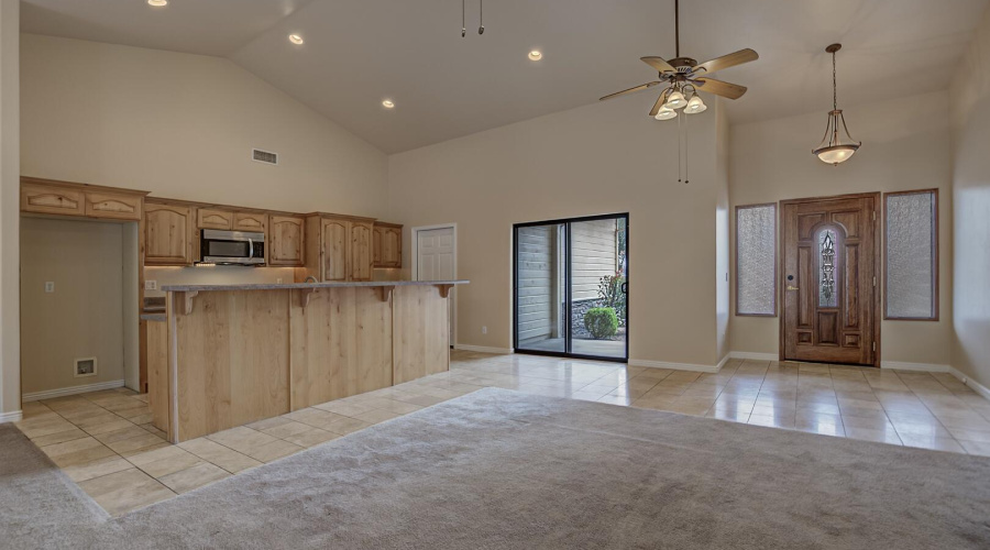 Open kitchen & living room