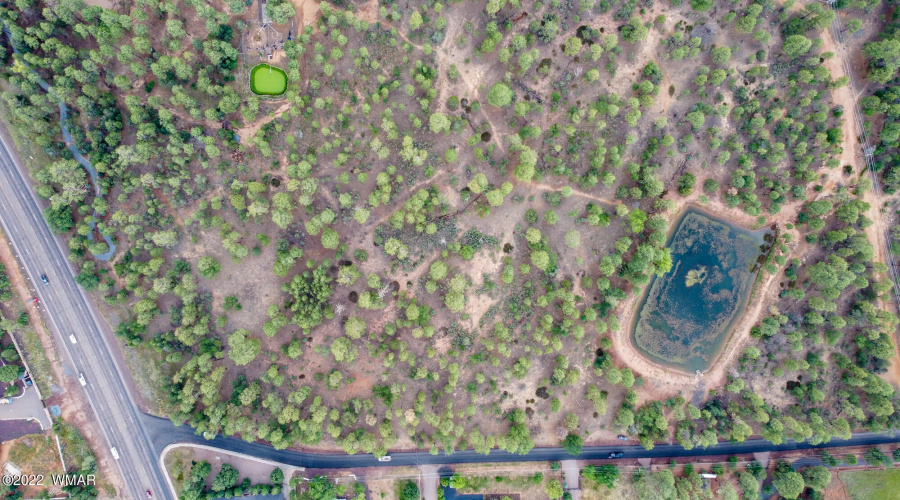 Pond Overhead at Wagon Wheel Rd