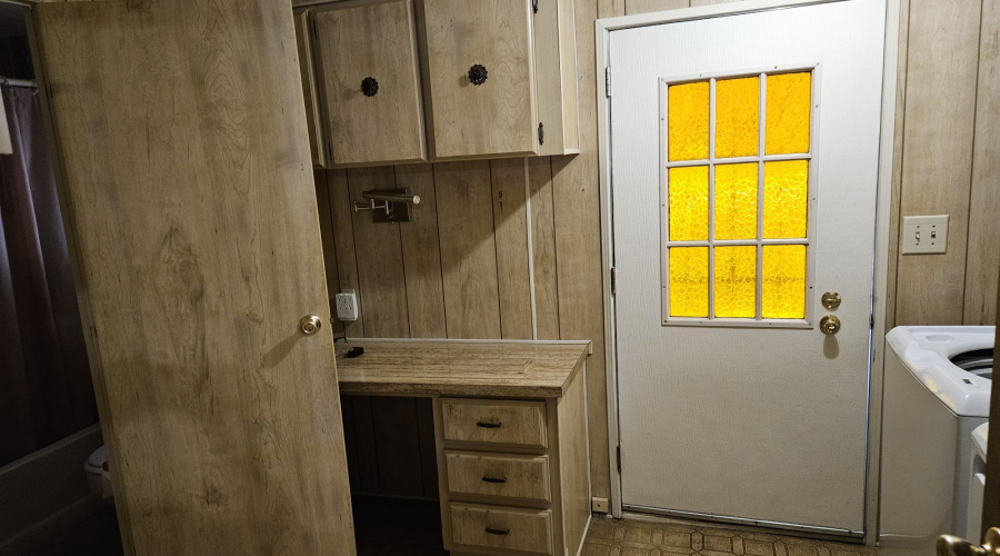 Office in laundry room