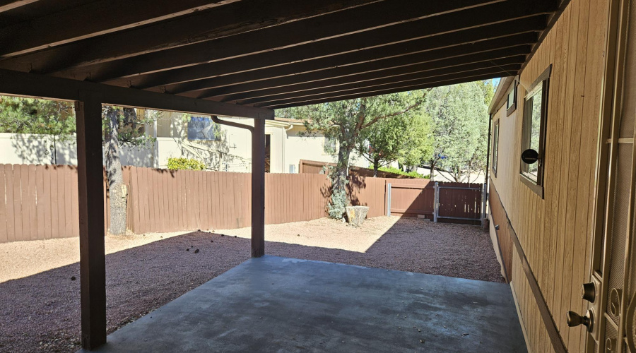 North covered patio