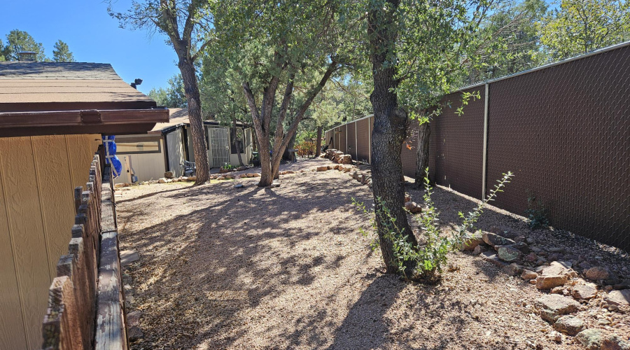 Back yard looking south