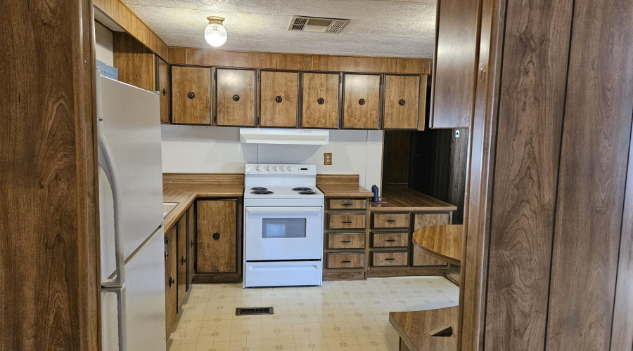 Kitchen from dining rm.