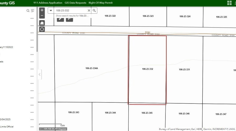 County Satellite view