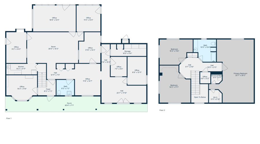 2D Floor Plan for 5805 Wagon Wheel Lane_