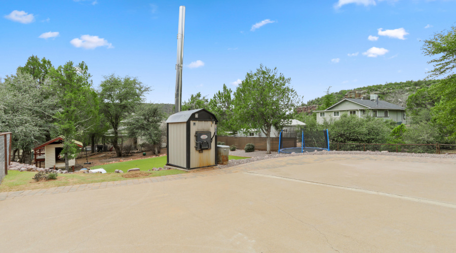 Driveway & Wood Furnace