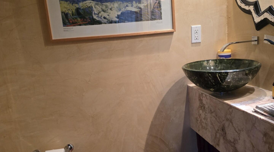 down stairs half bath