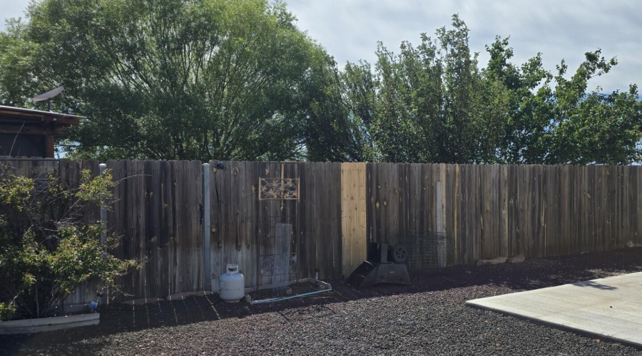 Back yard fence