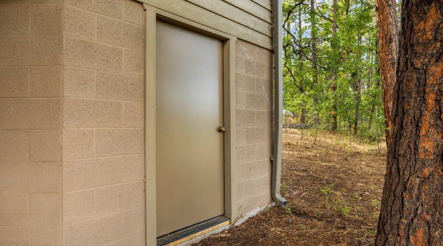 Service Door to Garage