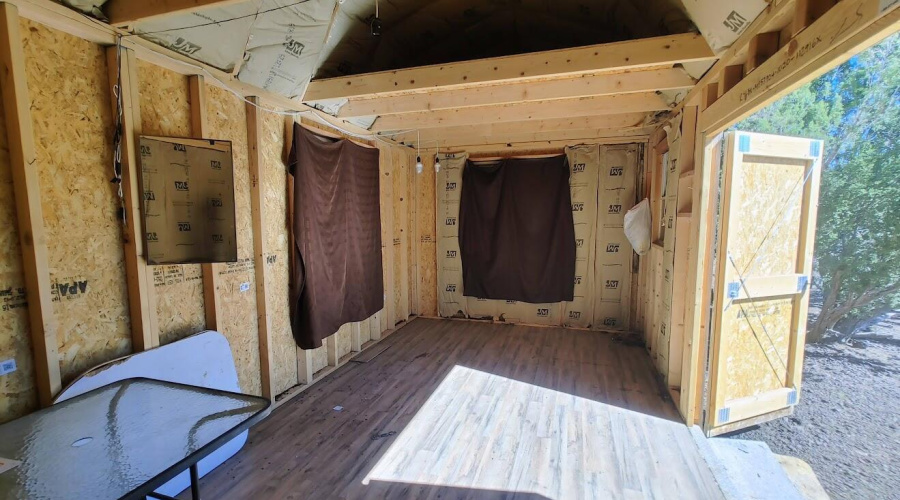 inside of shed