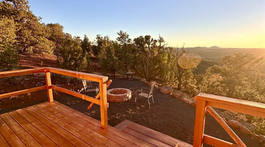 Back deck with views!