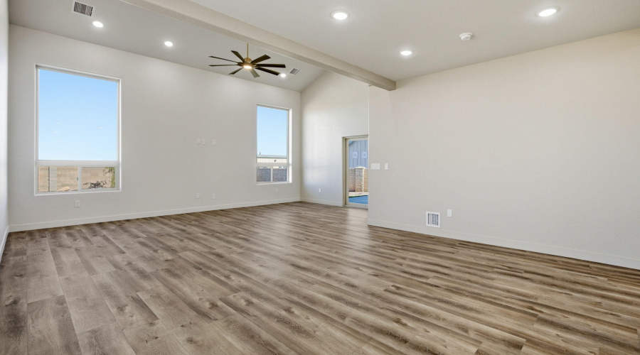 Kitchen into great room