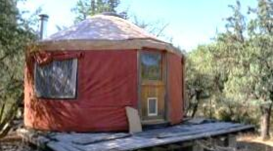 Yurt on Wood Decking