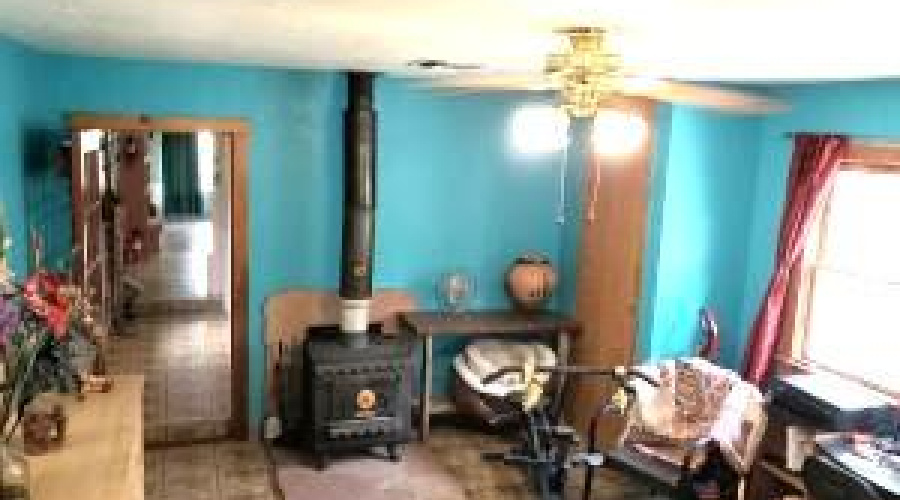 Bdrm Dwnstrs w Wood stove