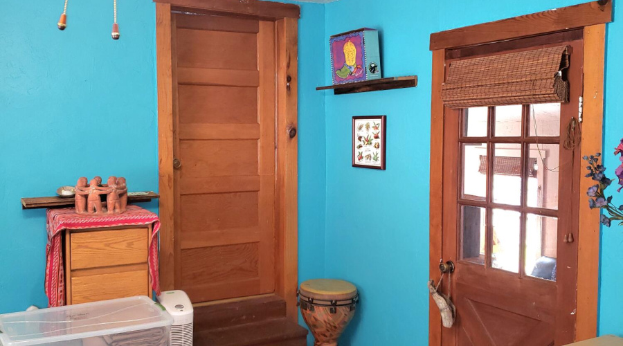 Library Door & Door to Laundry