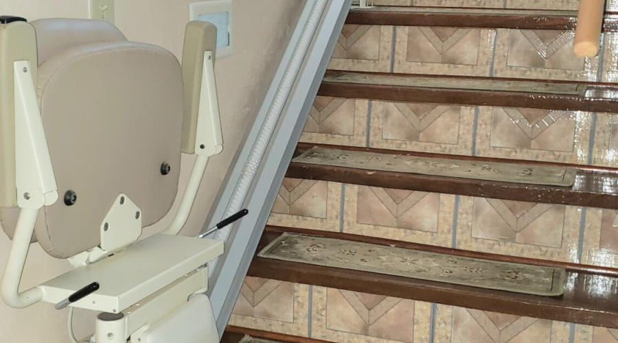 Stairs have Chair Lift