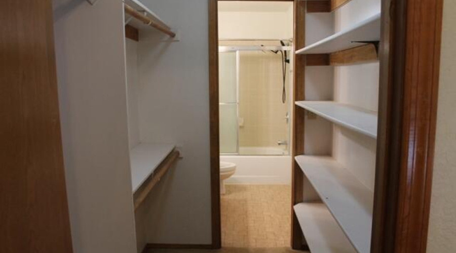 upstairs bedroom  closet