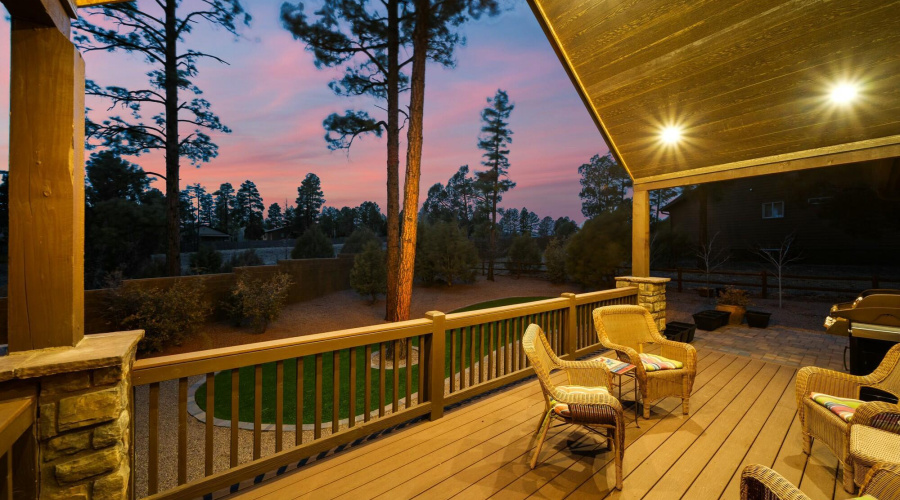 Expansive Back Deck