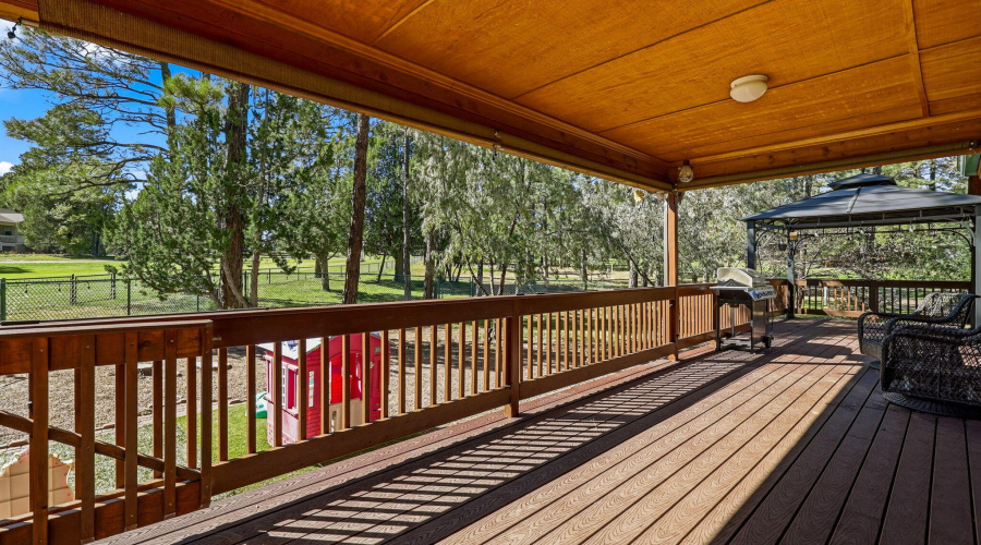 Covered Deck at Back of Home