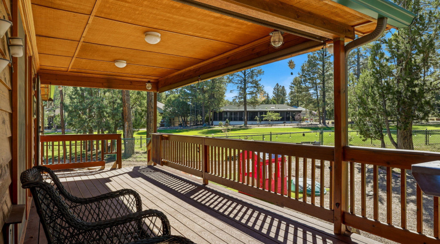 Covered Deck Overlooking Fairway