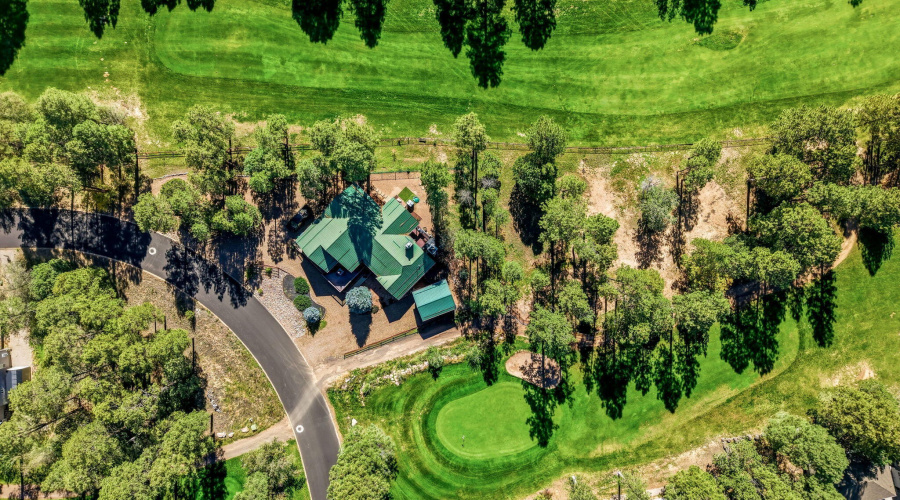 Aerial View of Home & Fairway