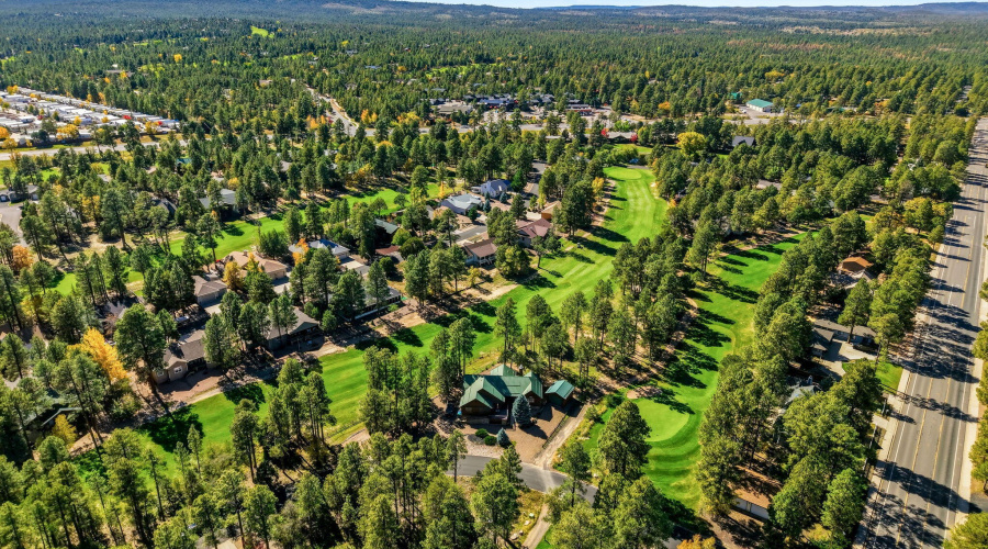 Aerial View of Neighborhood & Fairway