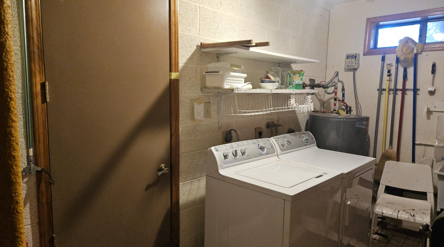 Laundry in Basement Area