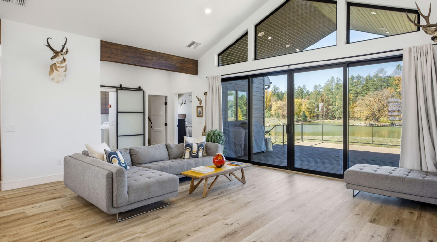 Living Room With Lake View